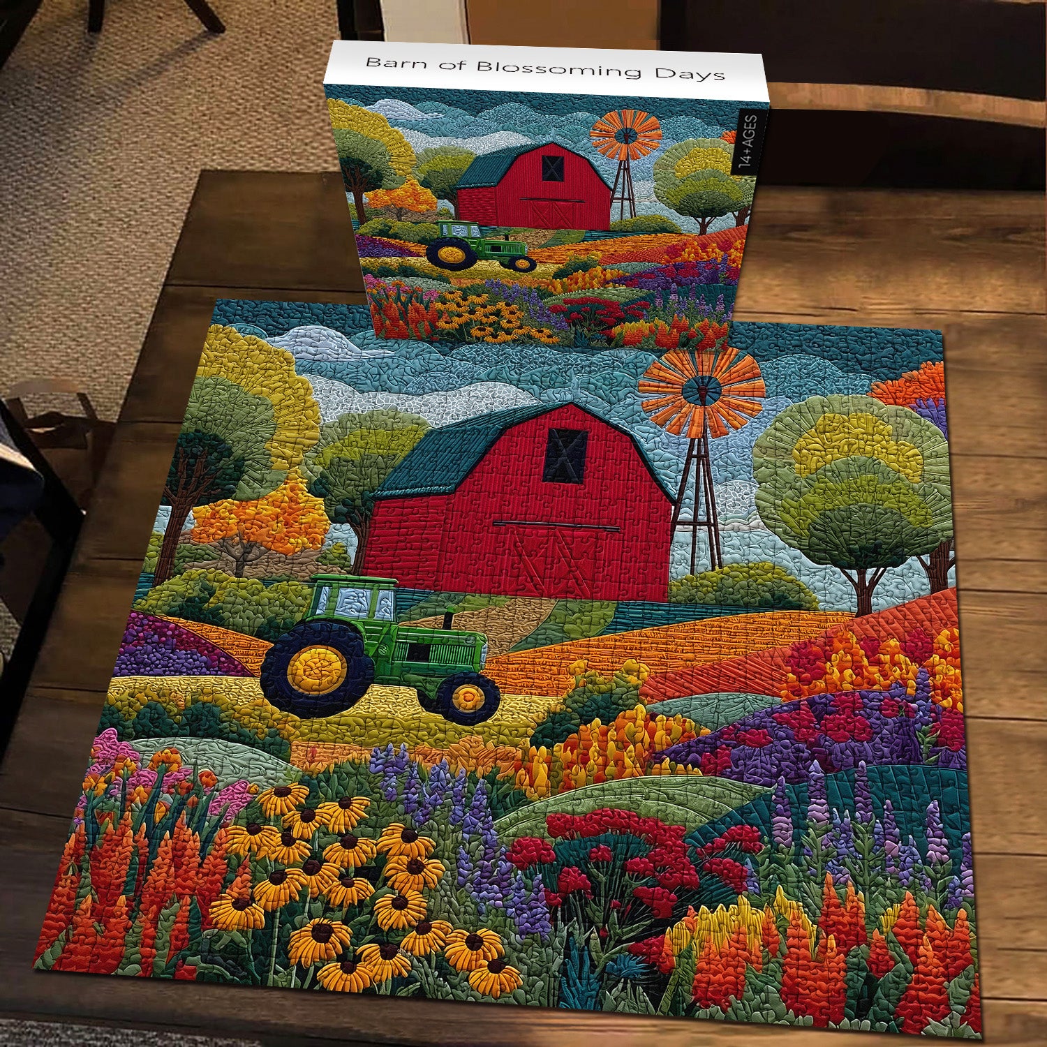 Barn of Blossoming Days Jigsaw Puzzle 1000 Pieces