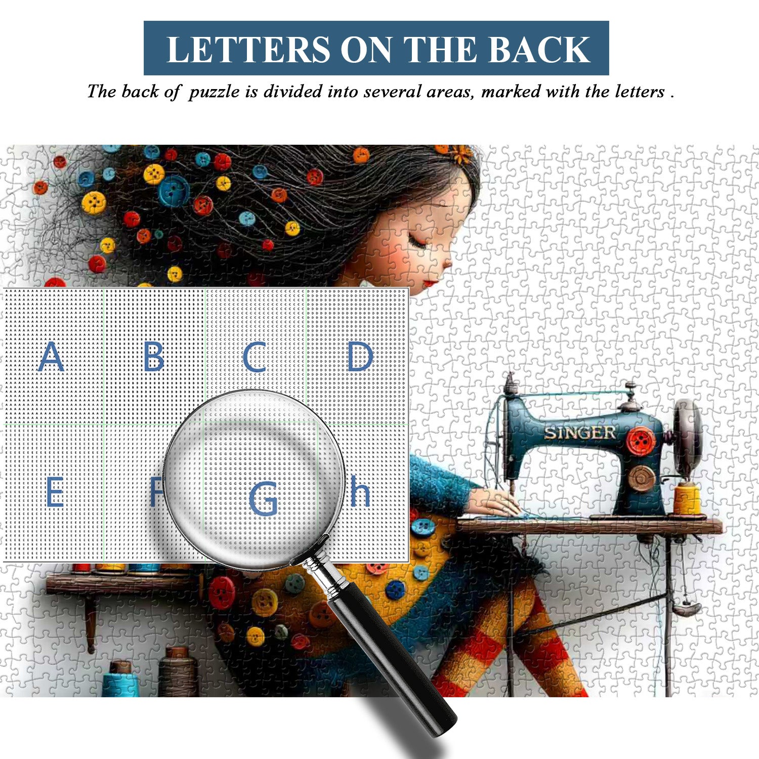Sewing Girl Jigsaw Puzzle 1000 Pieces