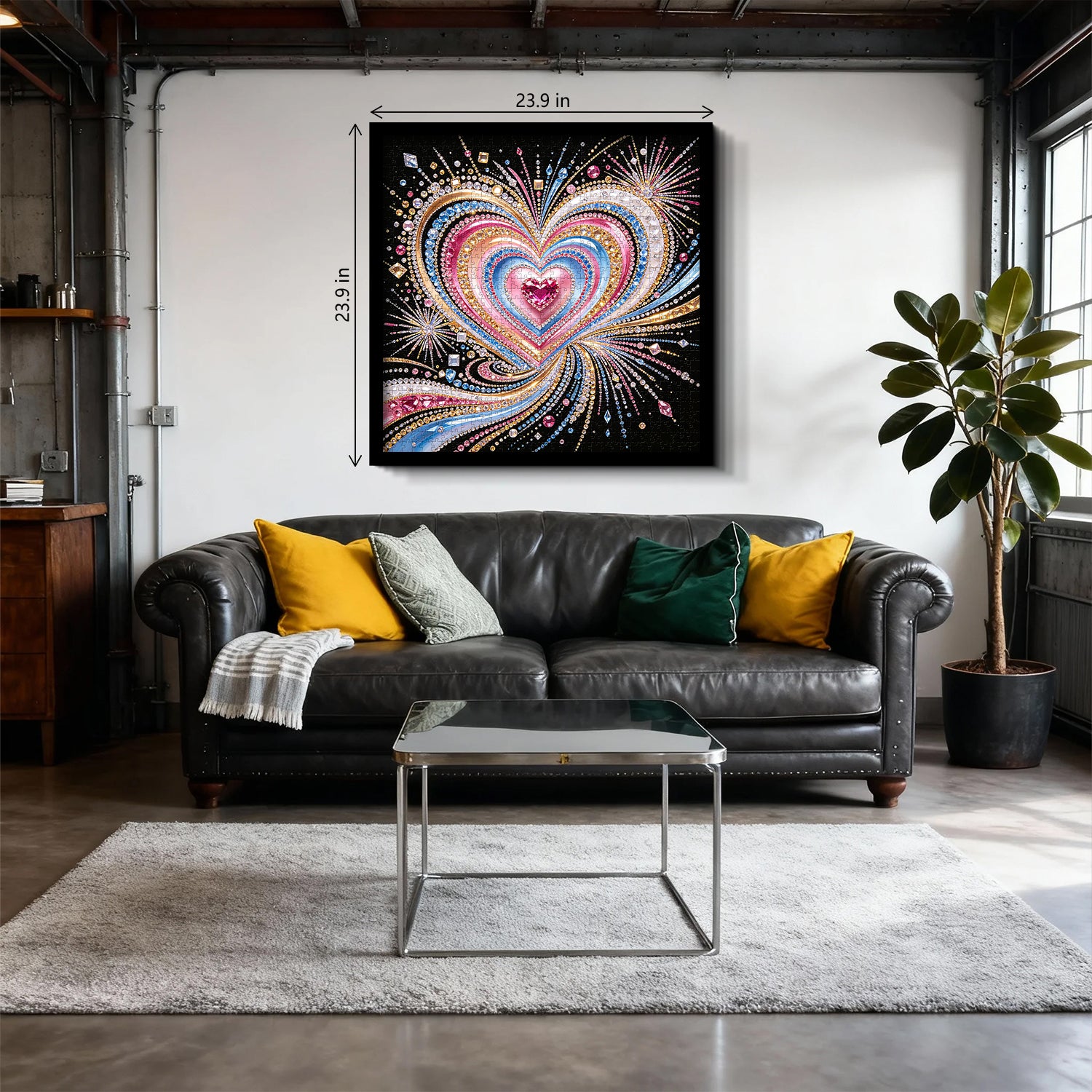 Dazzling Gem Heart Jigsaw Puzzle 1000 Pieces