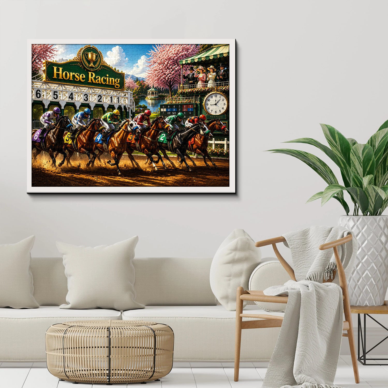 Blossom Horse Race Jigsaw Puzzle 1000 Pieces