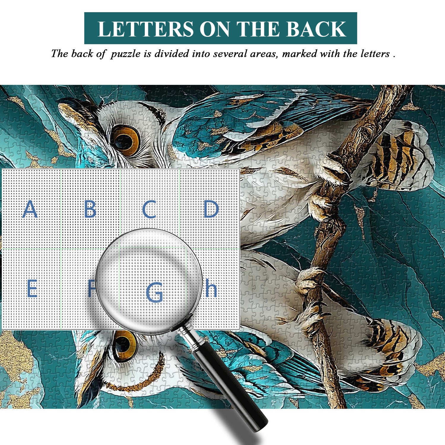 Marmor-Eulen-Puzzle 1000 Teile