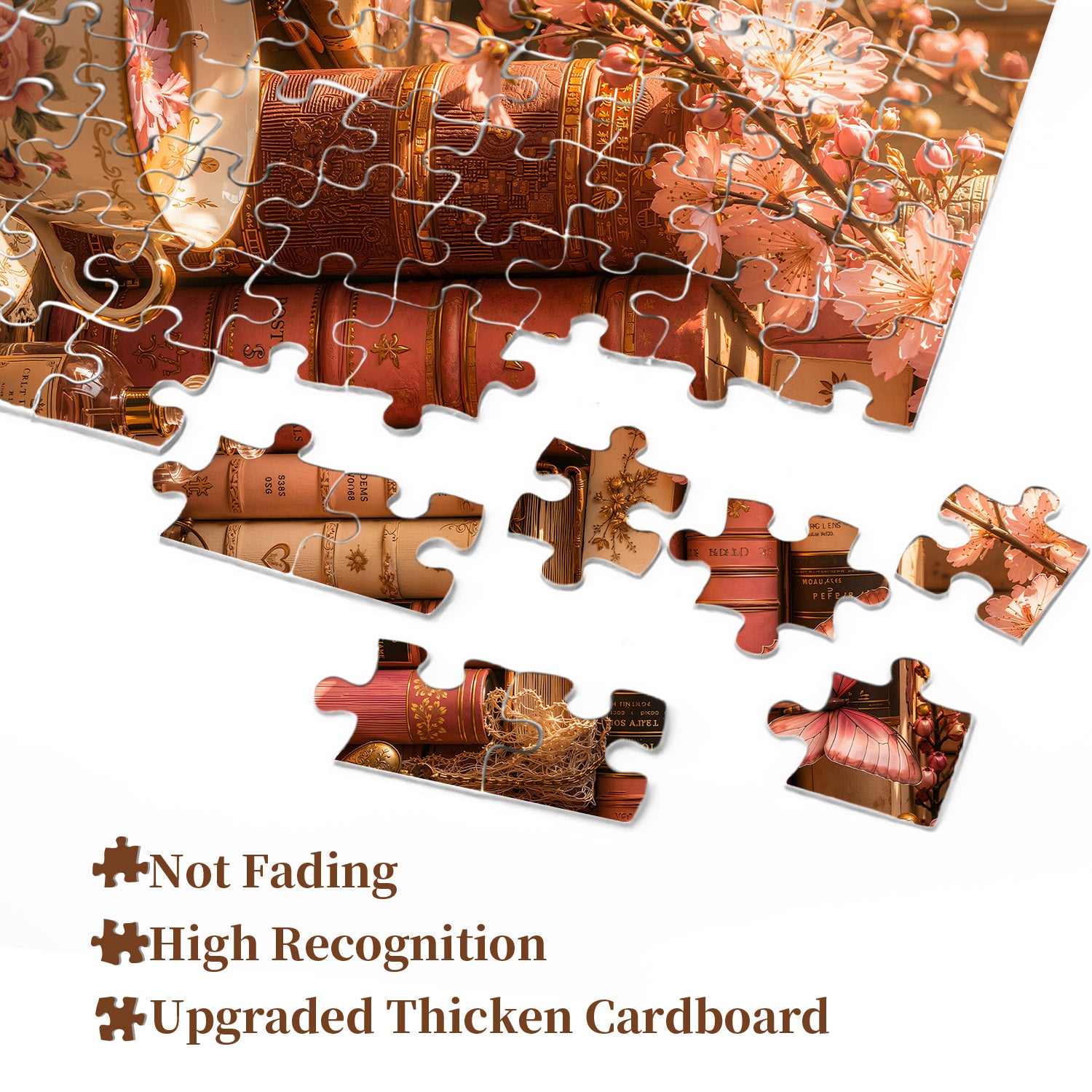 Floral Page Glow Jigsaw Puzzle 1000 Pieces