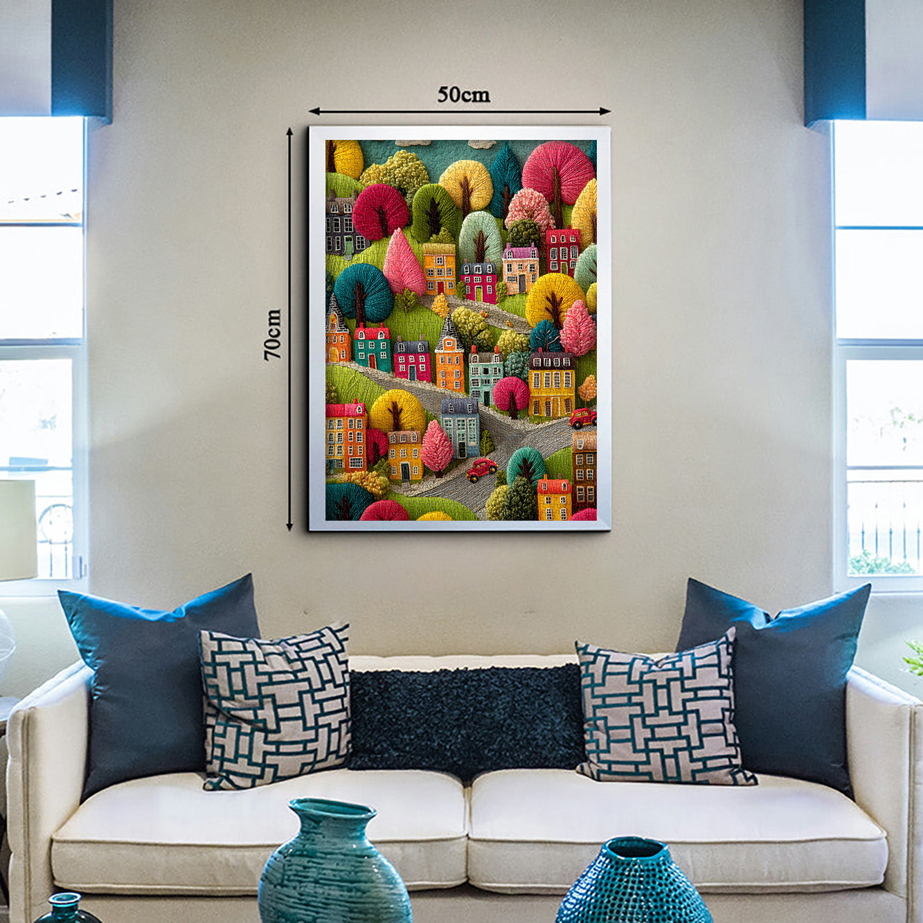 Embroidery Town Jigsaw Puzzle 1000 Pieces