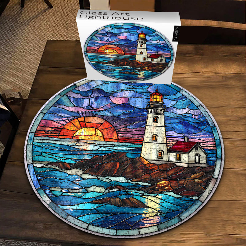 Glass Art Lighthouse Jigsaw Puzzle 1000 Pieces