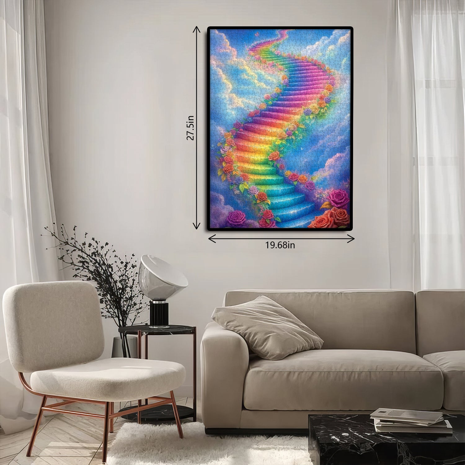 Regenbogenstufen-Puzzle 1000 Teile