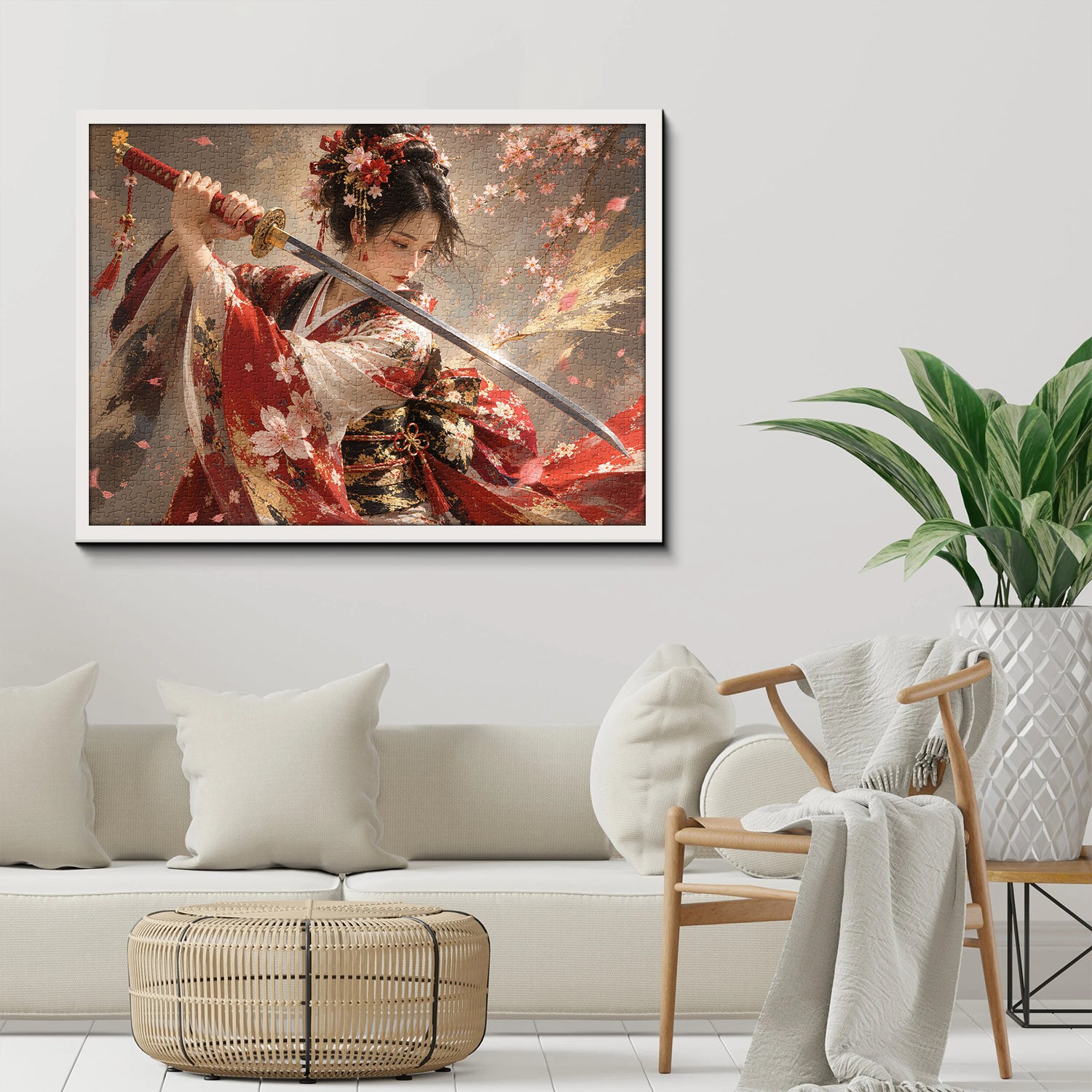 Sakura Katana Lady Puzzle 1000 Teile