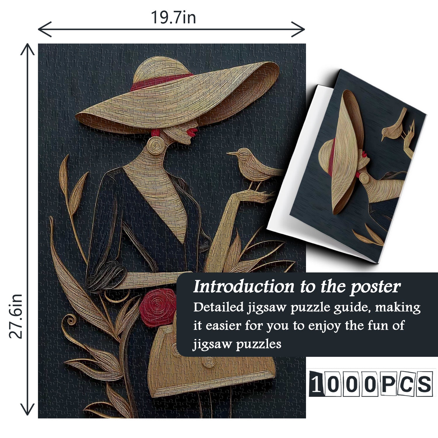 Golden Lady Jigsaw Puzzle 1000 Pieces