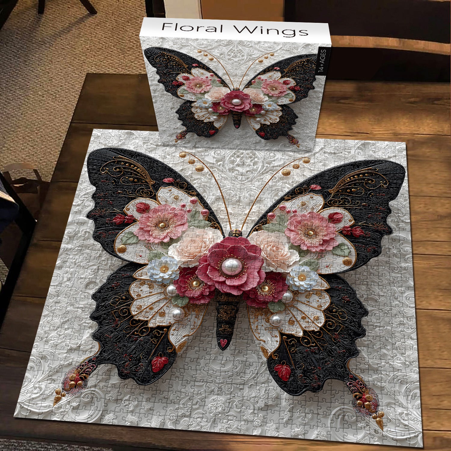 Floral Wings Jigsaw Puzzle 1000 Pieces