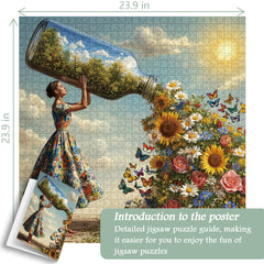 Frühlingsglas-Puzzle 1000 Teile