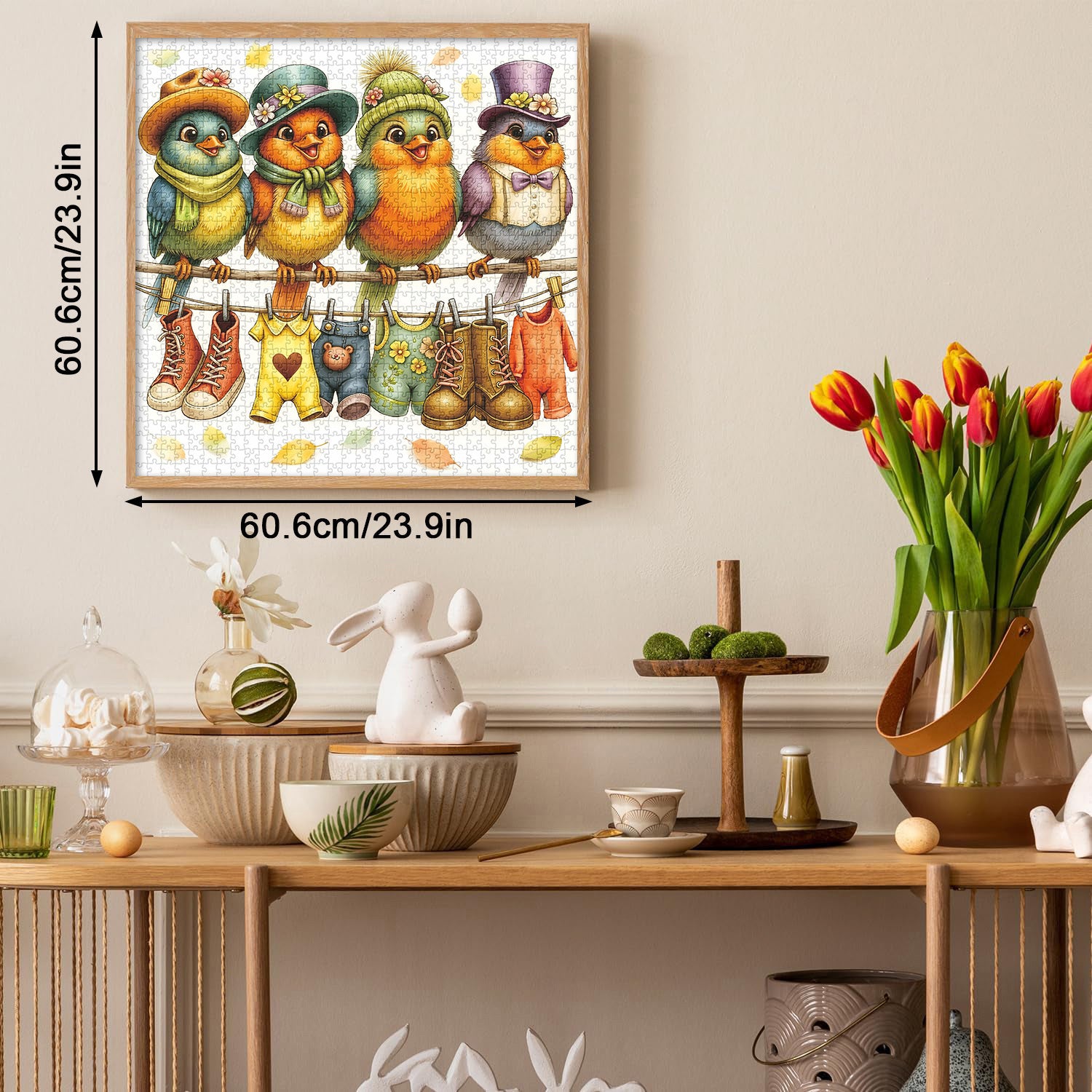 Vogel-Anziehtag-Puzzle, 1000 Teile