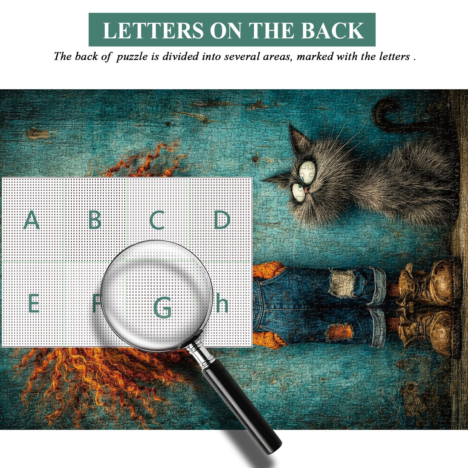 Teal Whimsy Jigsaw Puzzle 1000 Pieces