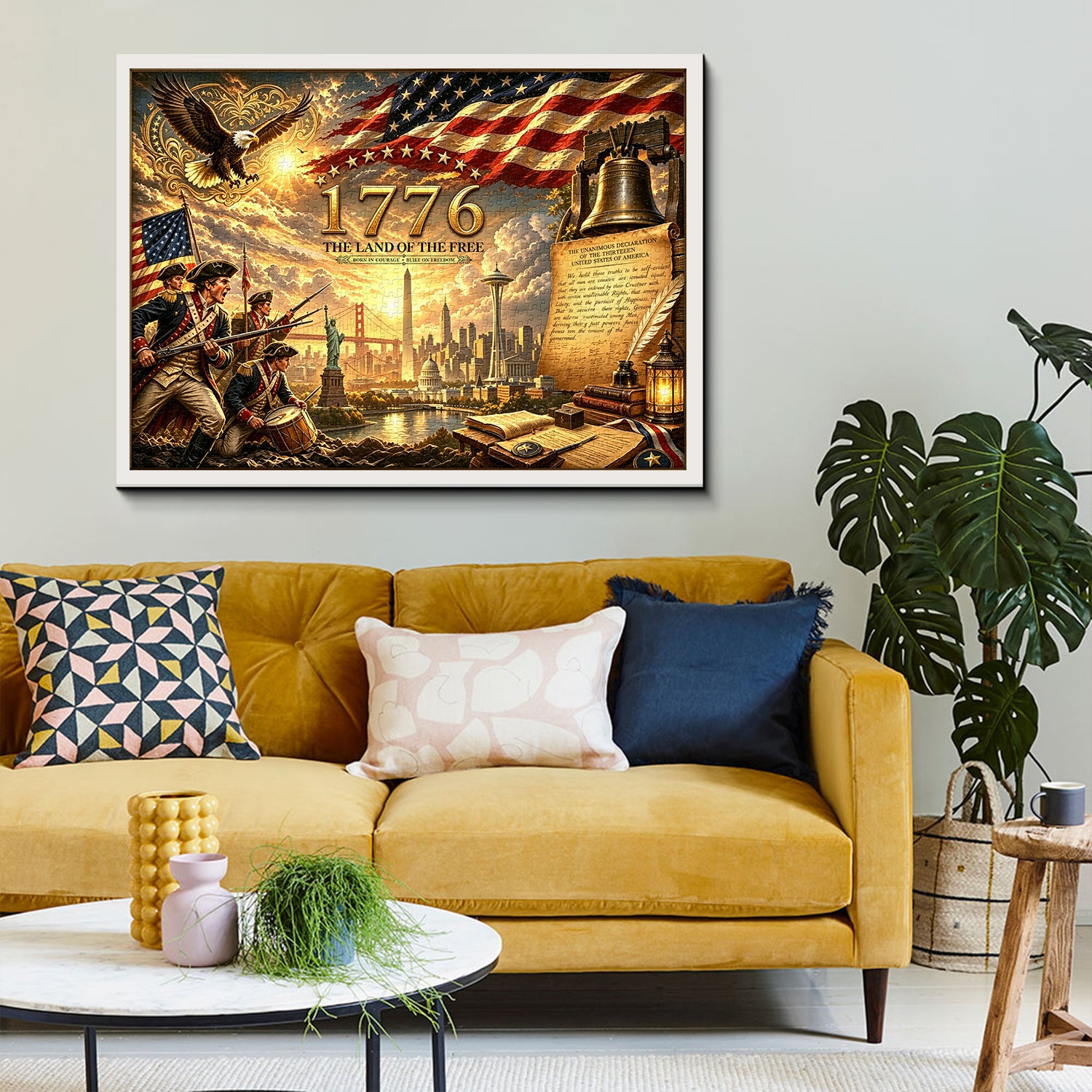 Freedom's Golden Dawn Jigsaw Puzzle 1000 Pieces