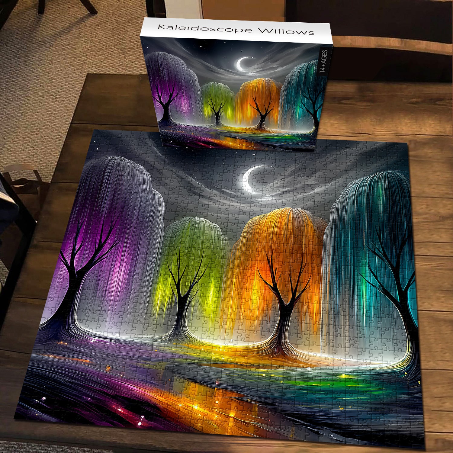 Kaleidoskop-Weiden-Puzzle, 1000 Teile