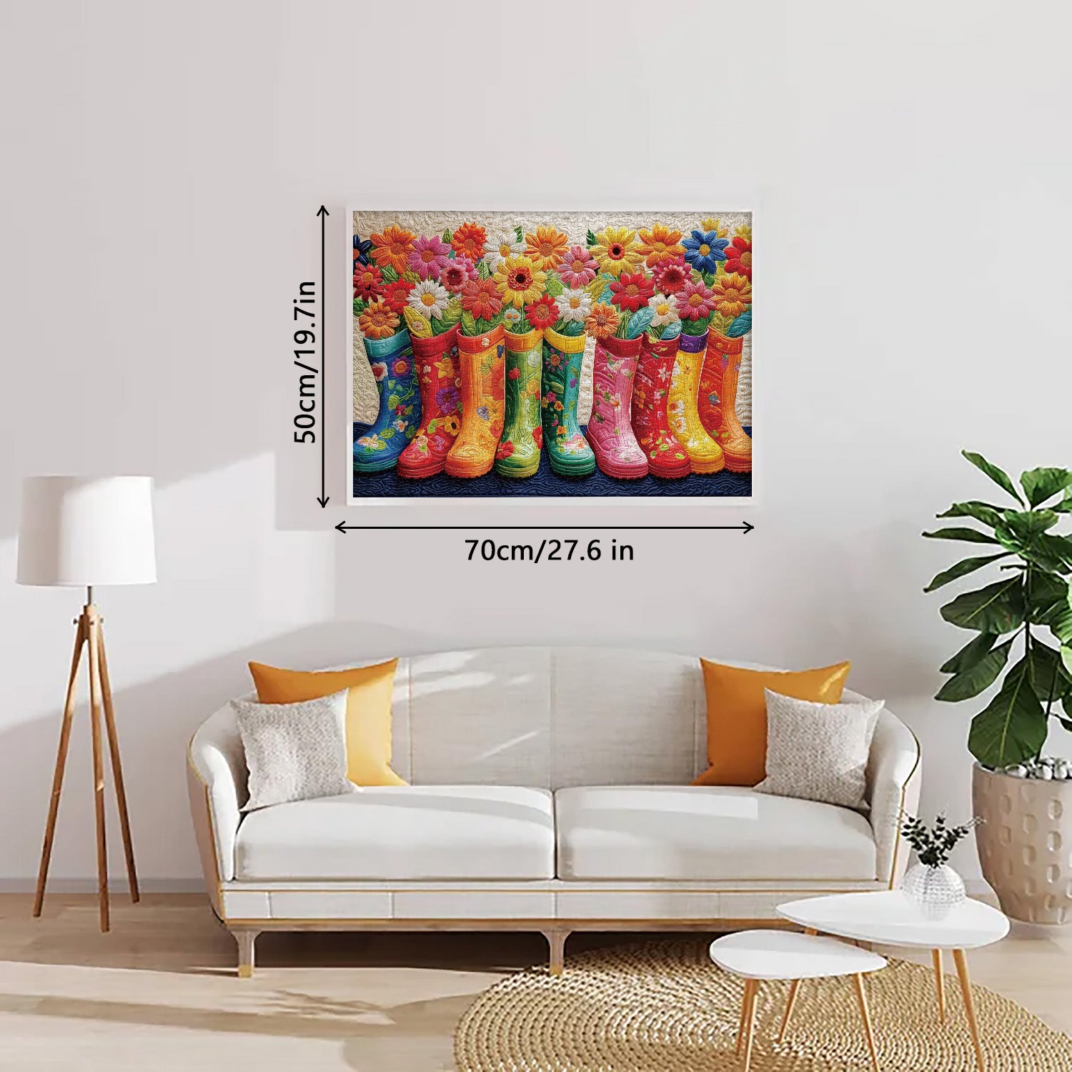 Blumenstiefel Puzzle 1000 Stücke