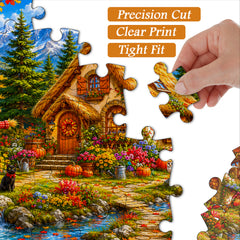 Fall Pumpkin Cottage Jigsaw Puzzle 1000 Pieces