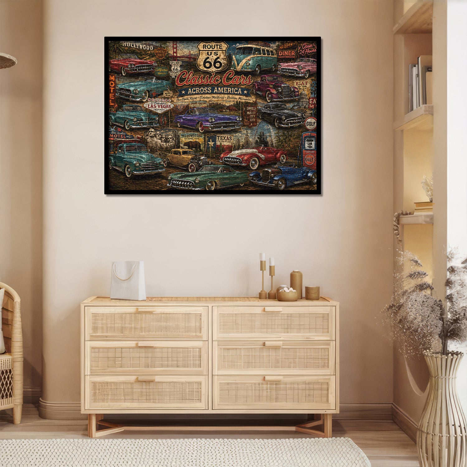 Vintage Classic Cars Jigsaw Puzzle 1000 Pieces