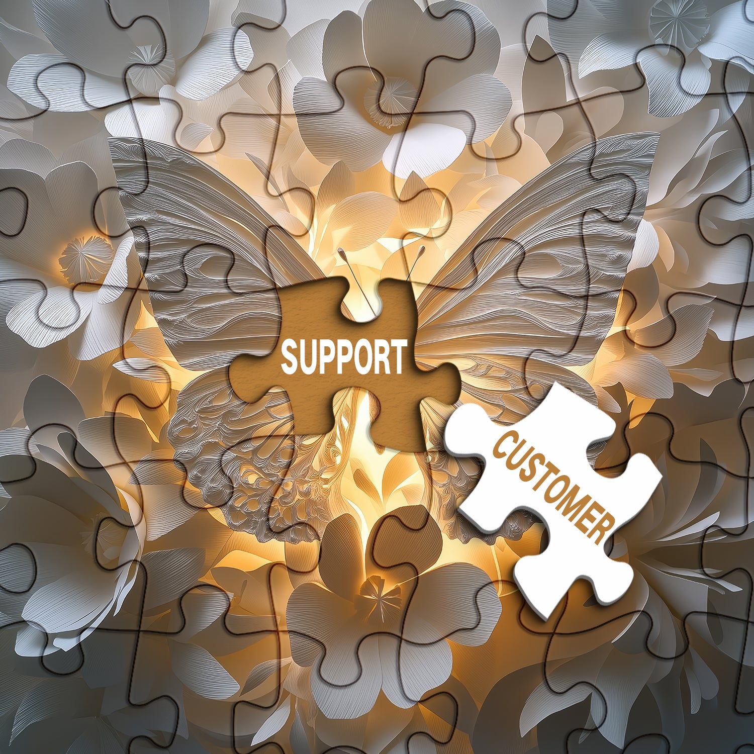 Luminous Paper Butterfly Puzzles 1000 Stücke
