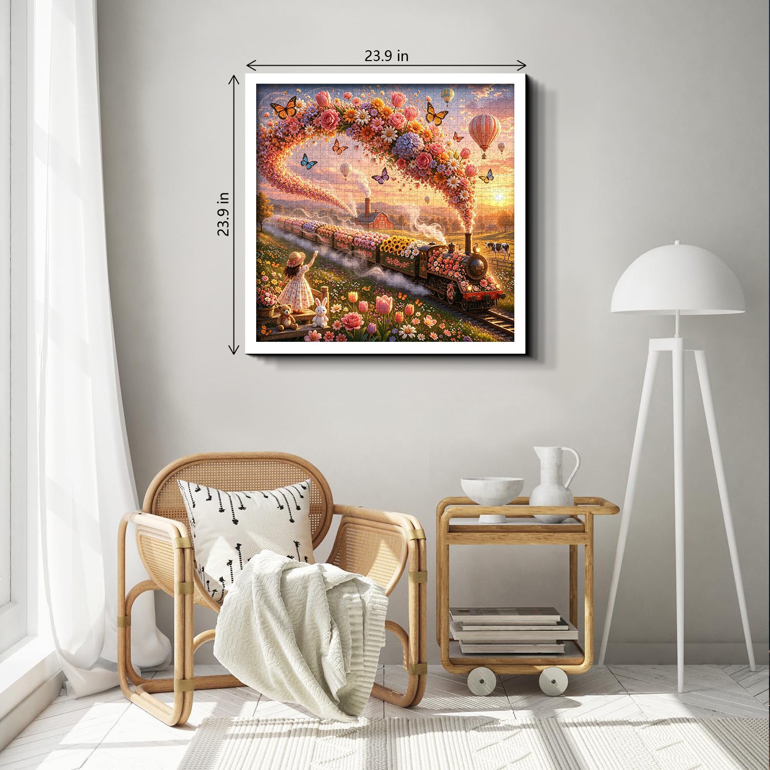 Sunset Bloom Railway Puzzle 1000 Teile