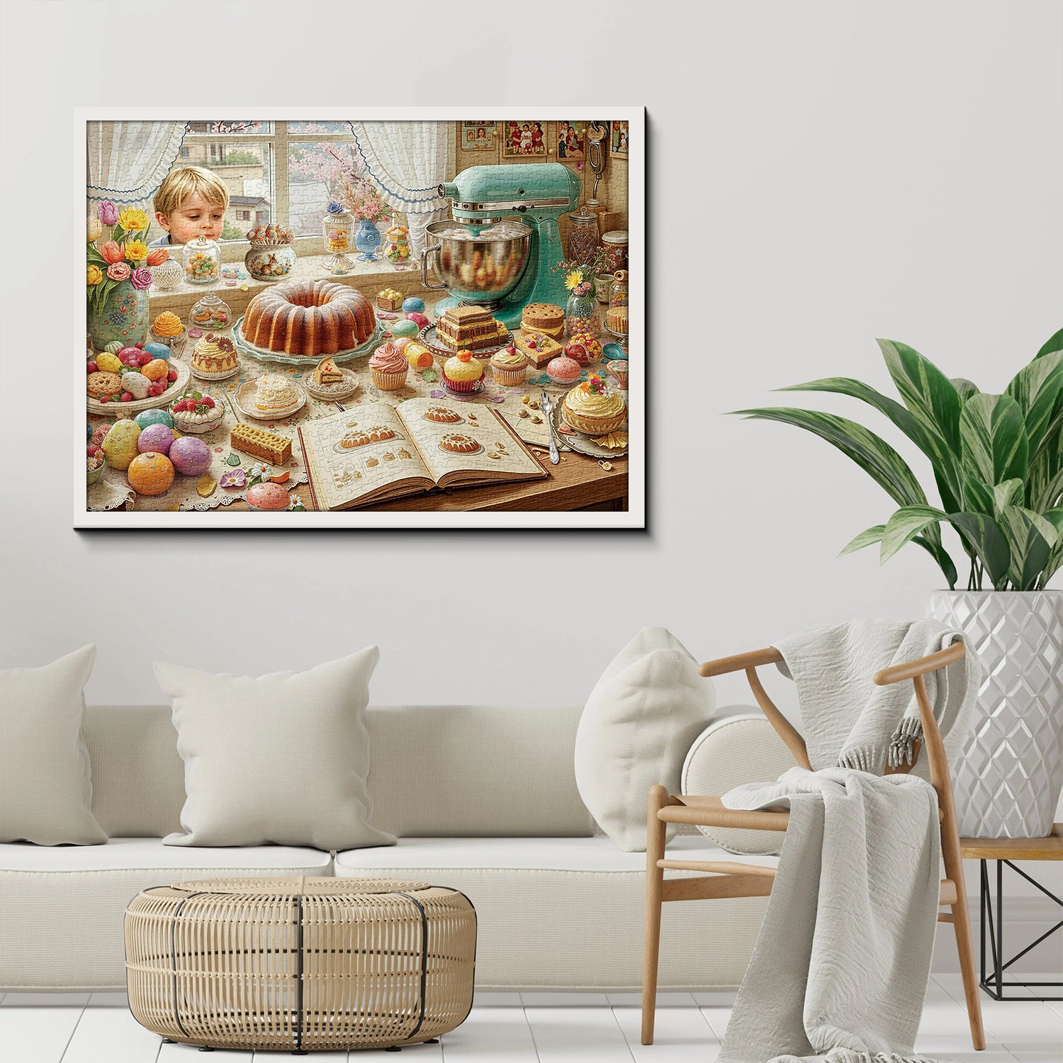 Fenster zu Süßigkeiten Puzzle 1000 Teile