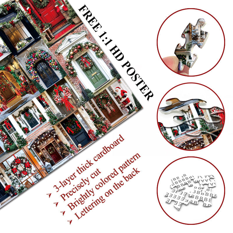 Weihnachts-Puzzle mit Öffnungen, 1000 Teile