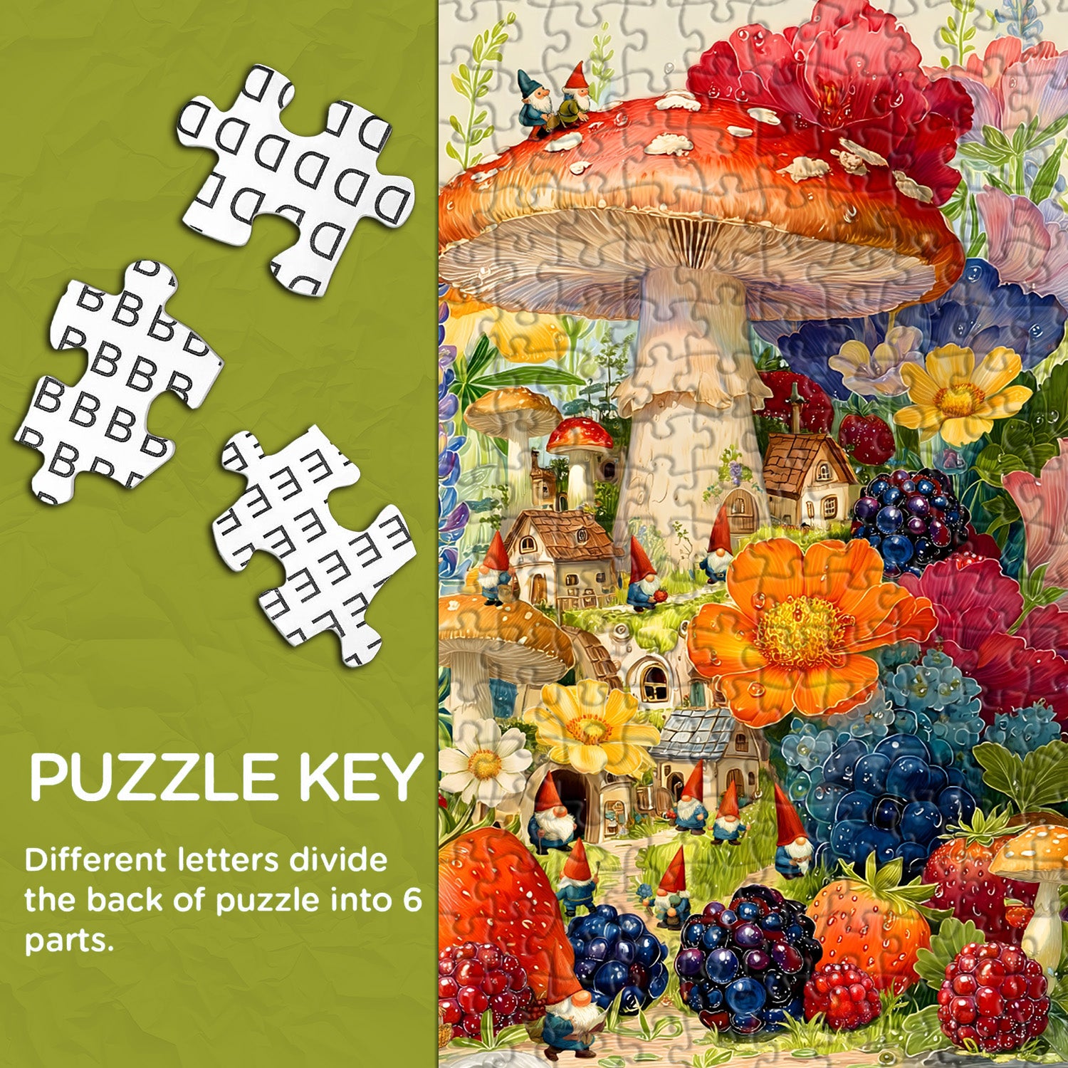 Blütenzwerg-Haus-Puzzle, 1000 Teile