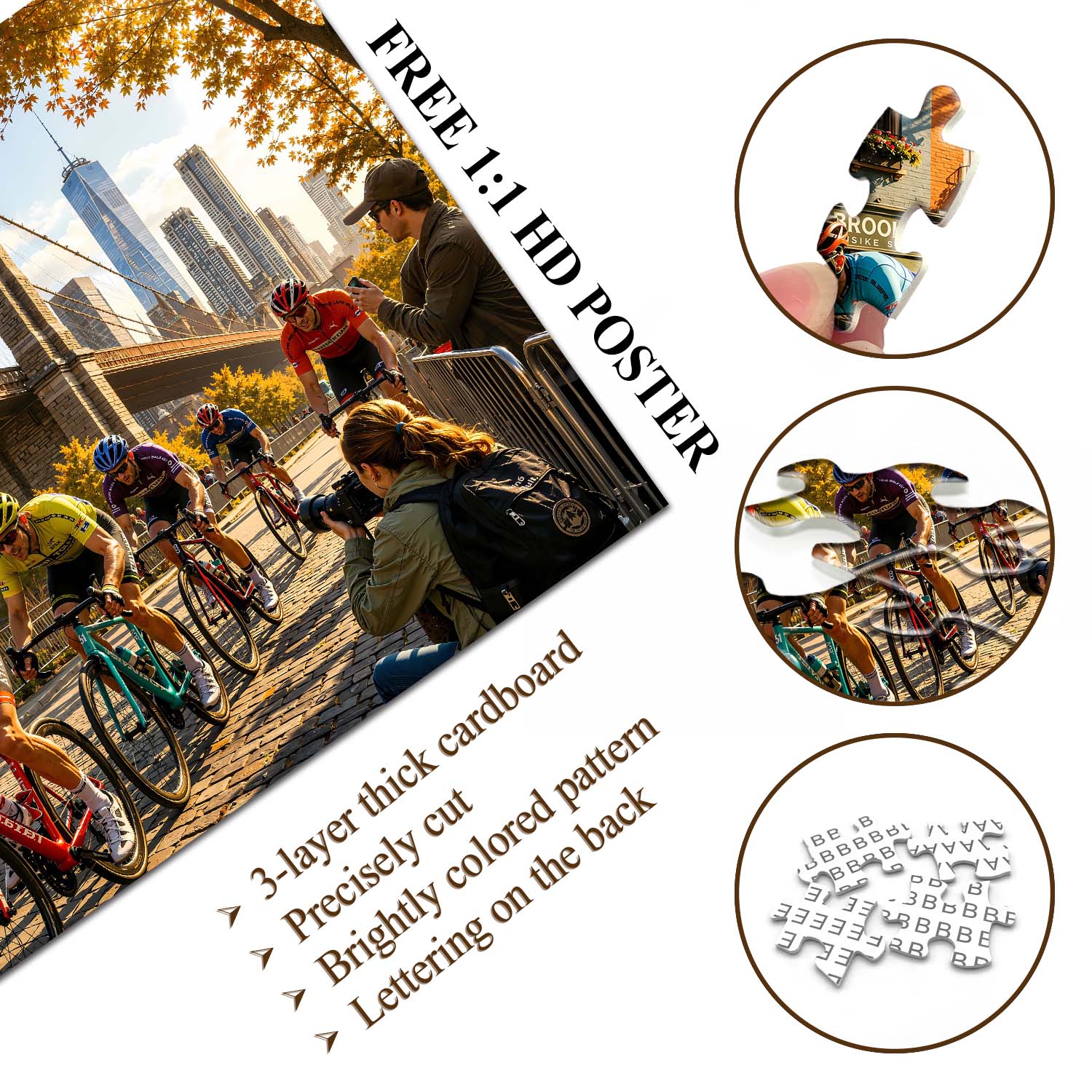City Bike Race Puzzle 1000 Teile