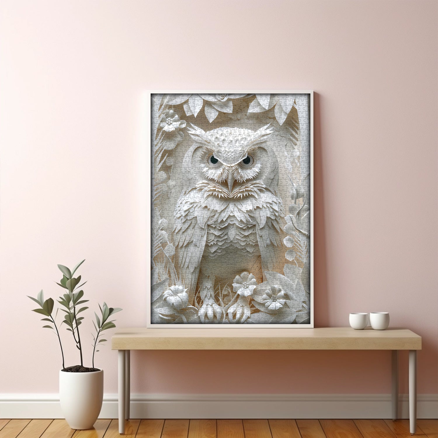 Ivory Owl Jigsaw Puzzle 1000 Pieces