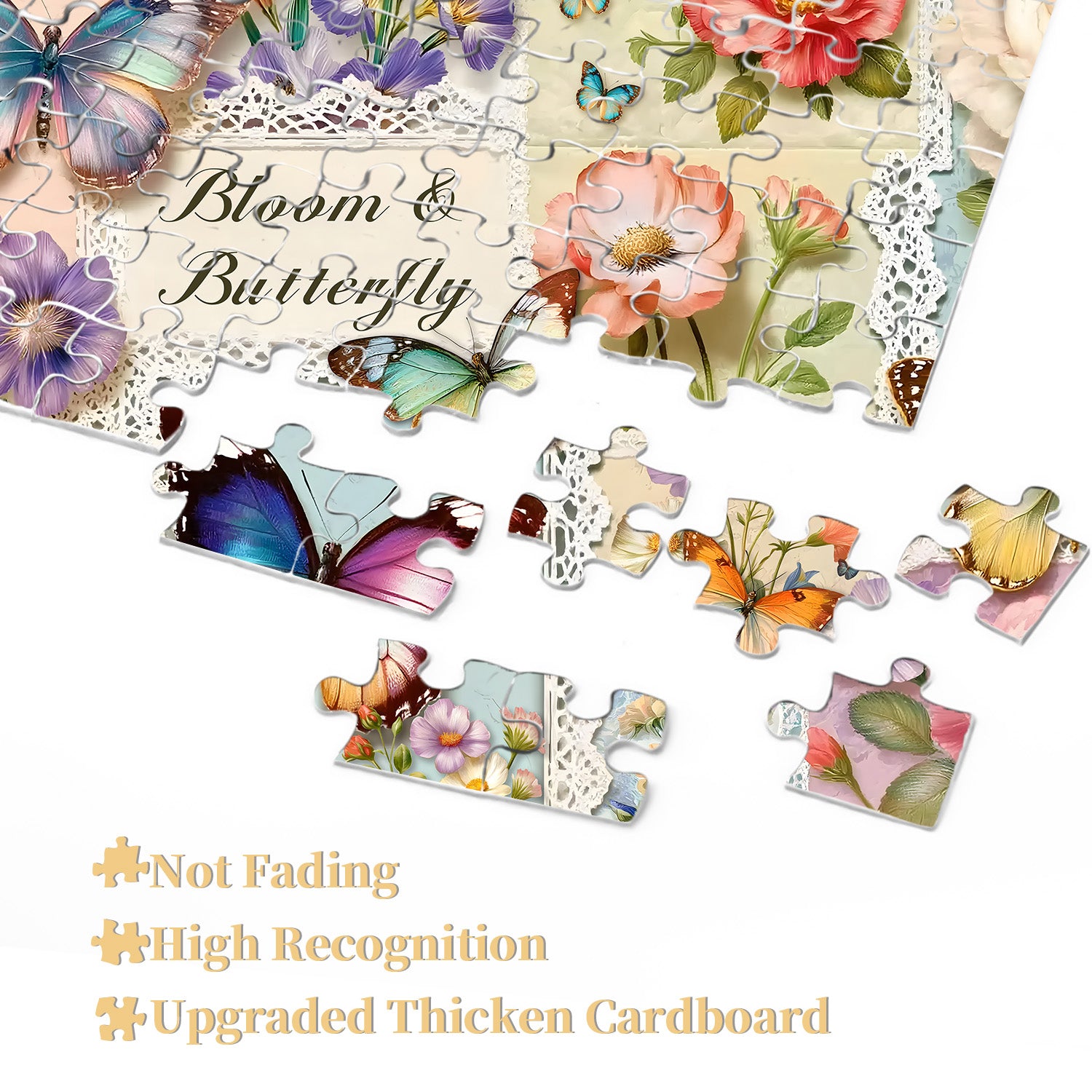 Butterfly Bloom Jigsaw Puzzle 1000 Pieces