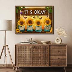 Colorful Sunflower Affirmations Jigsaw Puzzle 1000 Pieces