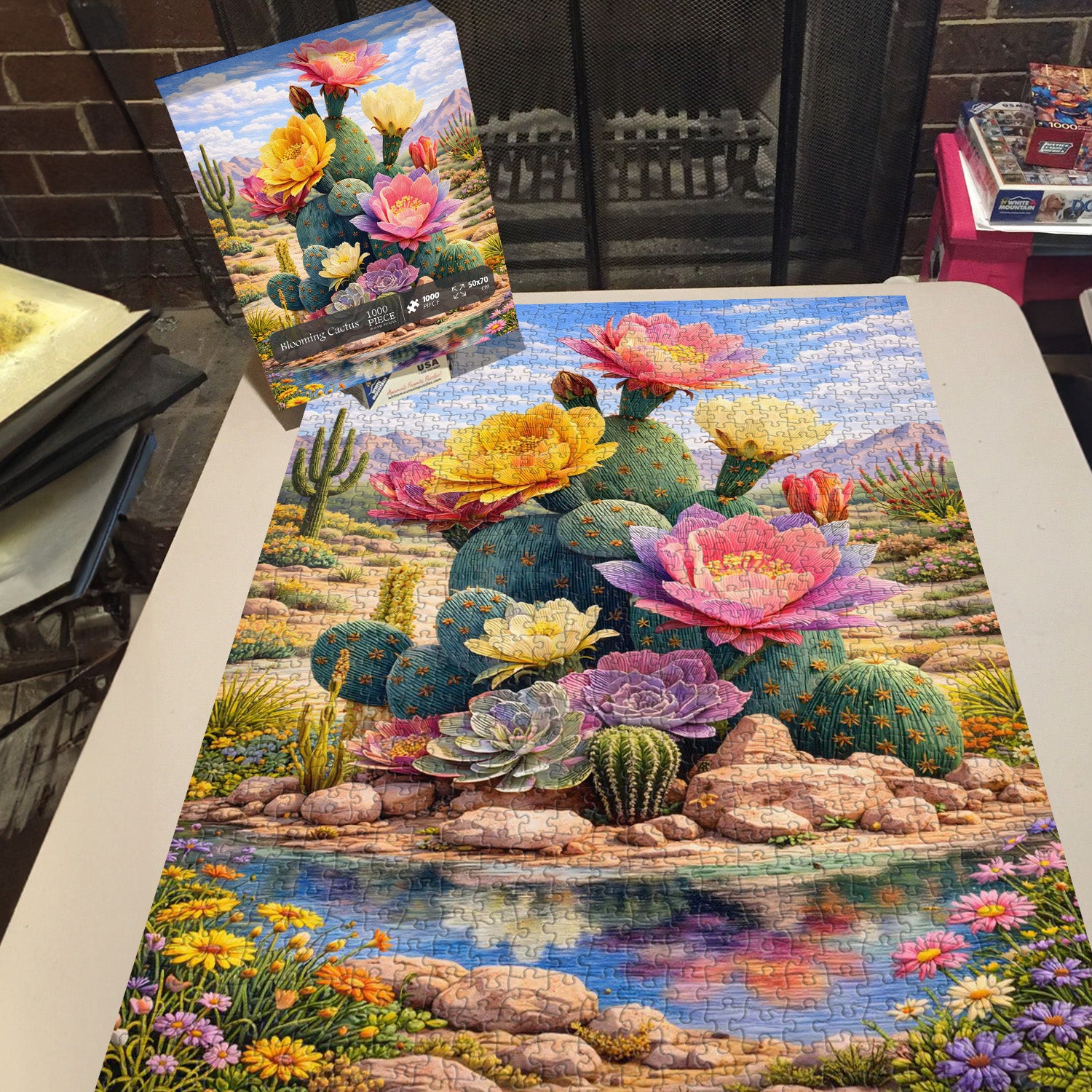 Blooming Cactus Jigsaw Puzzle 1000 Pieces