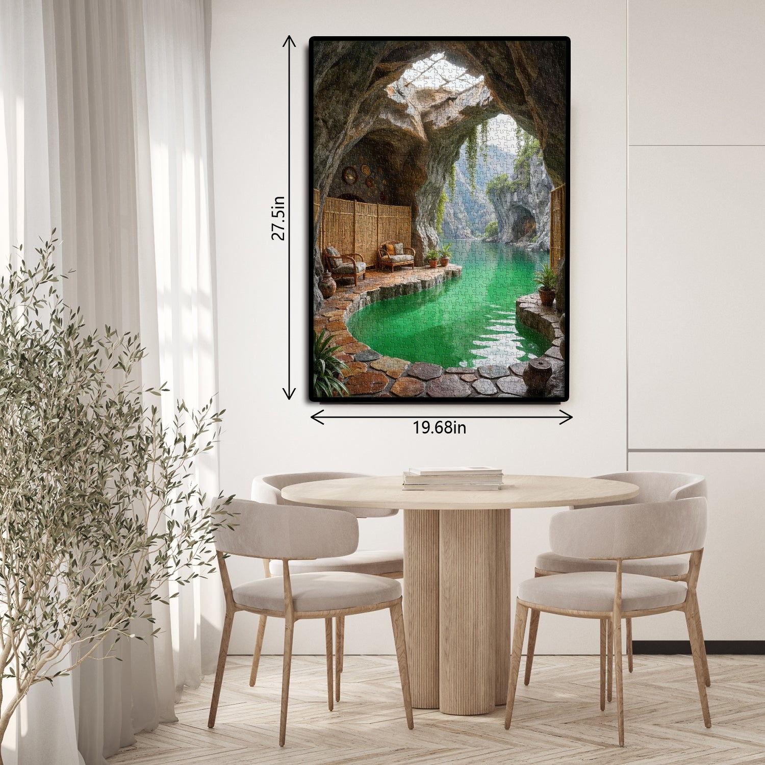 Serene Cave Retreat Jigsaw Puzzle 1000 Pieces