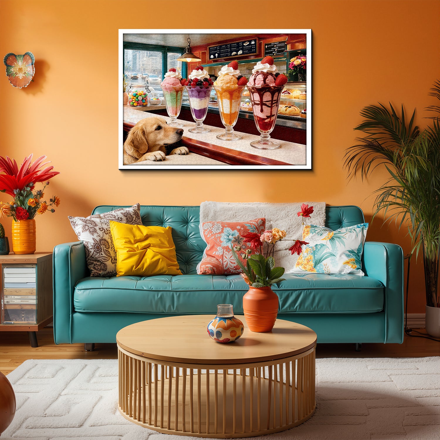 Hund Dessert Day Puzzle 1000 Teile