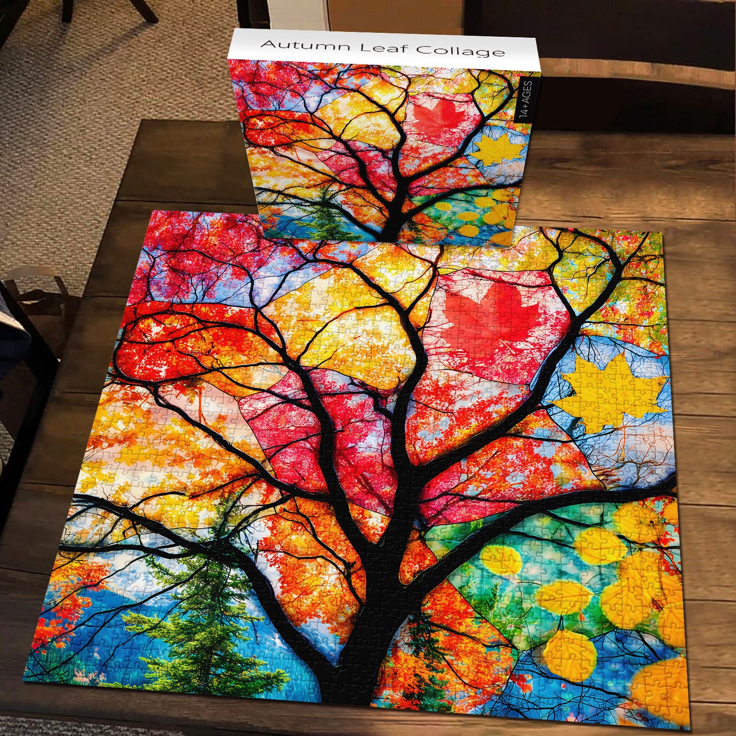 Autumn Leaf Collage Jigsaw Puzzle 1000 Pieces