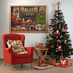 Cozy Christmas Advent Calendar Jigsaw Puzzle 1000 Pieces