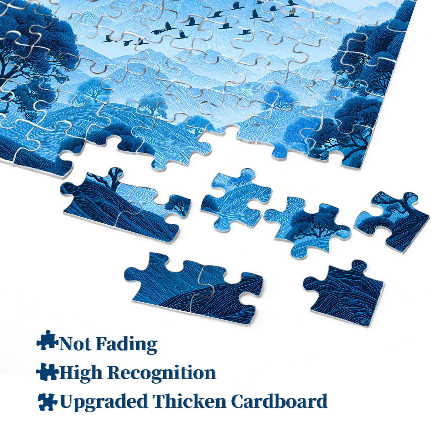 Blue Mist Mountains Jigsaw Puzzle 1000 Pieces