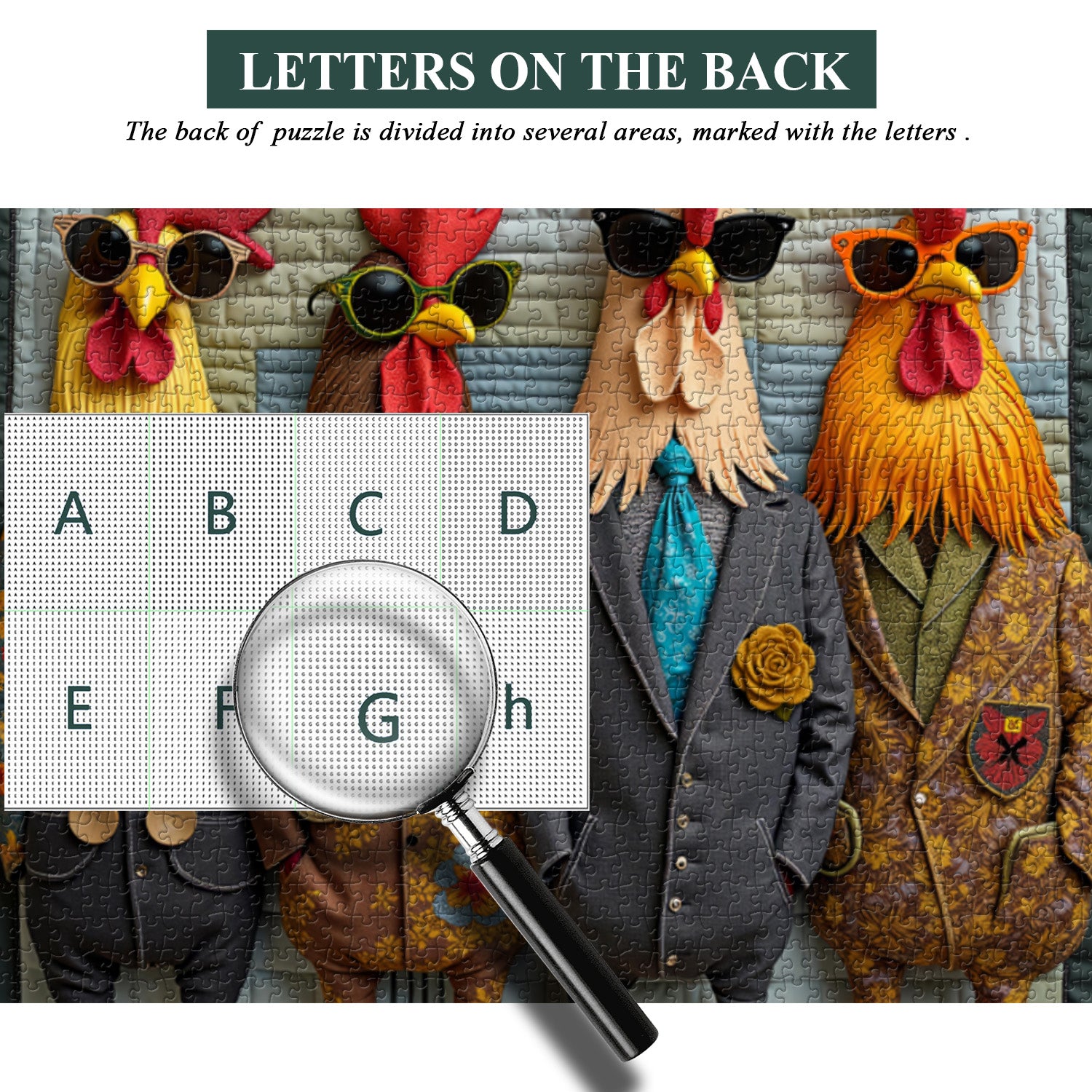 Runway Roosters Jigsaw Puzzle 1000 Pieces