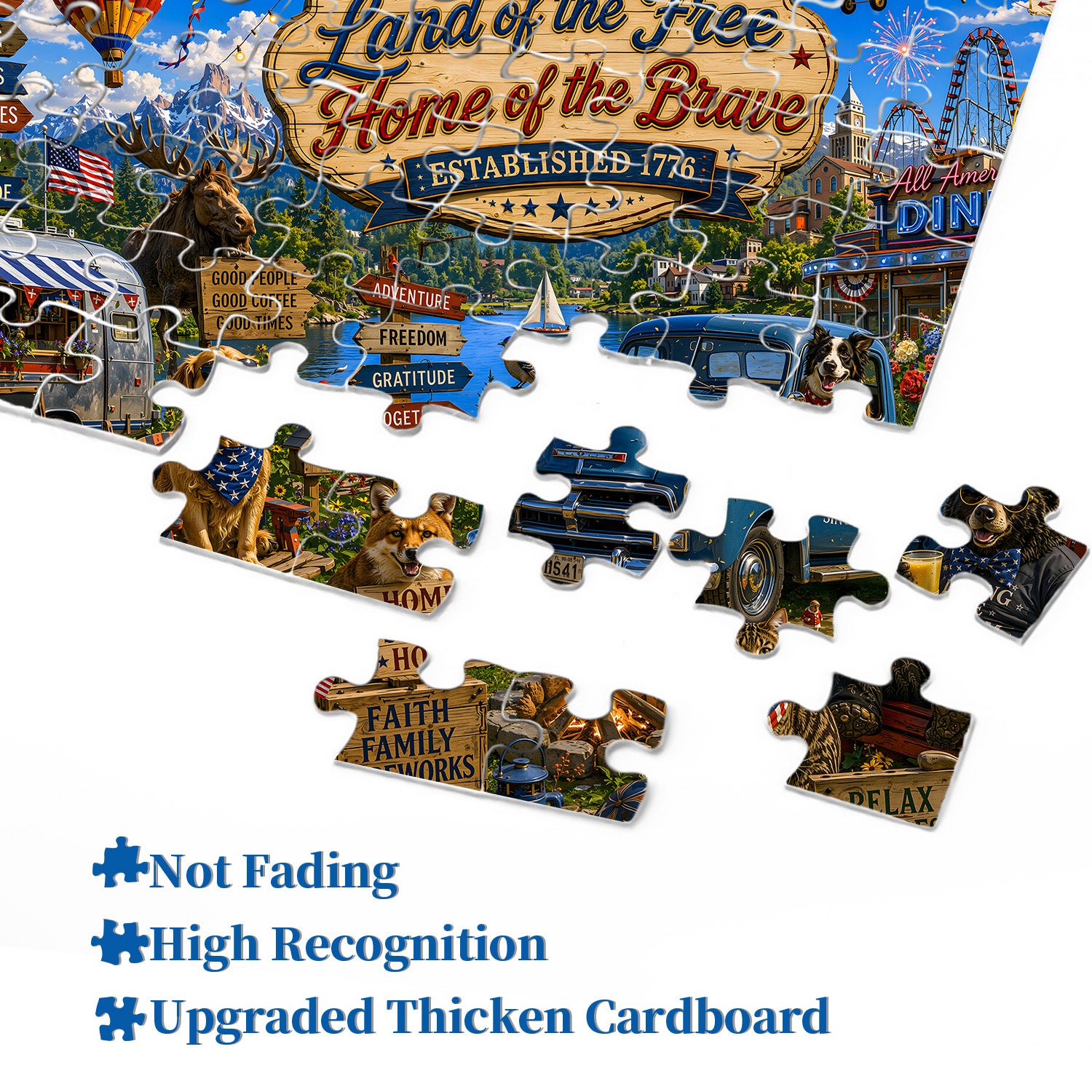 Land der kostenlosen Puzzle 1000 Teile