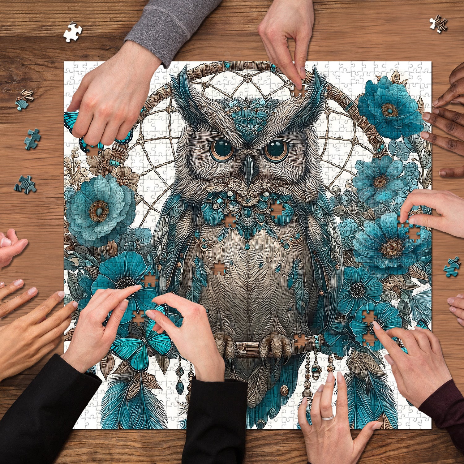 Eulen-Traumfänger-Puzzle 1000 Teile