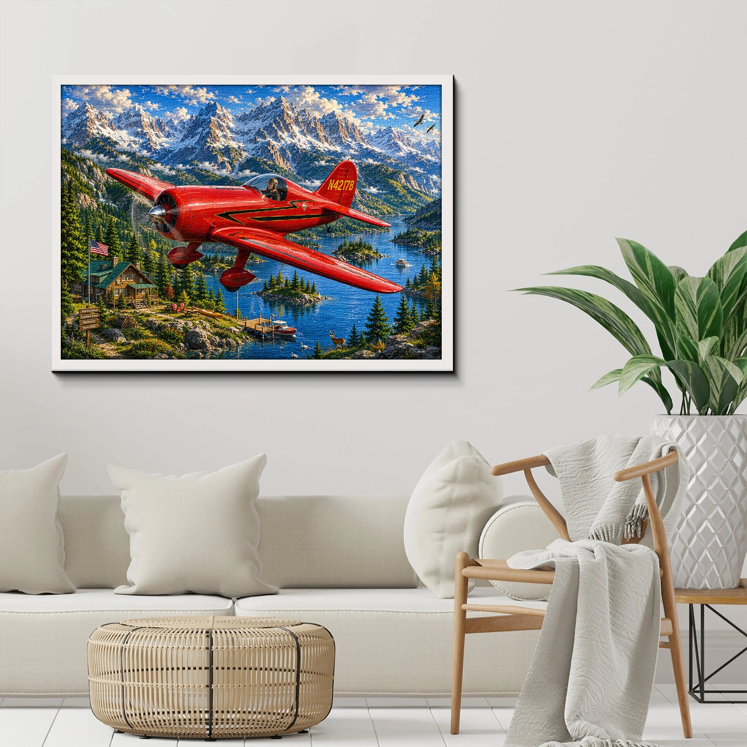 Mountain Sky Aviator Jigsaw Puzzle 1000 Pieces