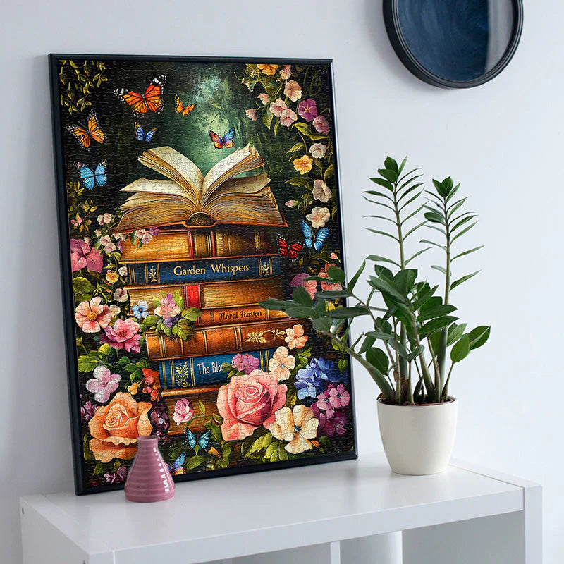 Books & Flowers Jigsaw Puzzle 1000 Pieces