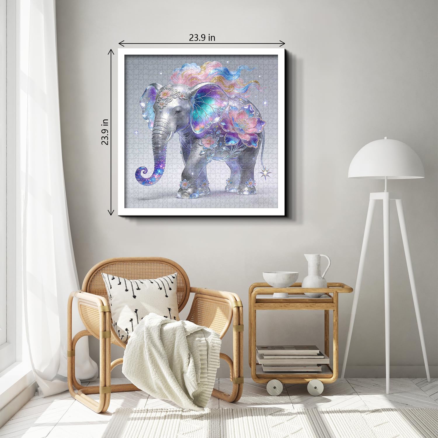 Galaxy Petal Elephant Jigsaw Puzzle 1000 Pieces