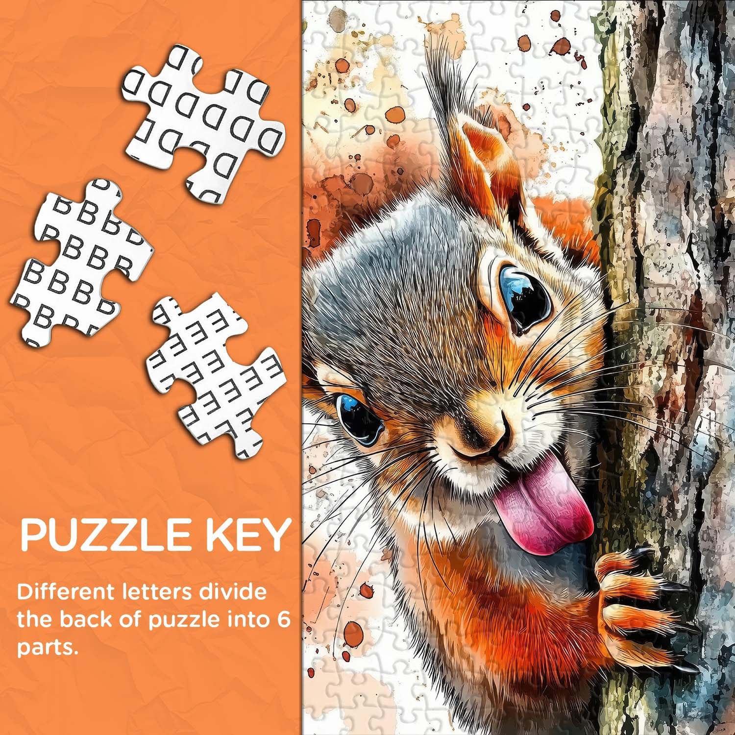 Mischievous Squirrel Jigsaw Puzzle 1000 Pieces