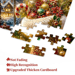 Festliches Weihnachtsmann-Stiefel-Puzzle, 1000 Teile