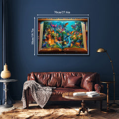 Puzzle 1000 Teile „Verzaubertes Drachenschloss“