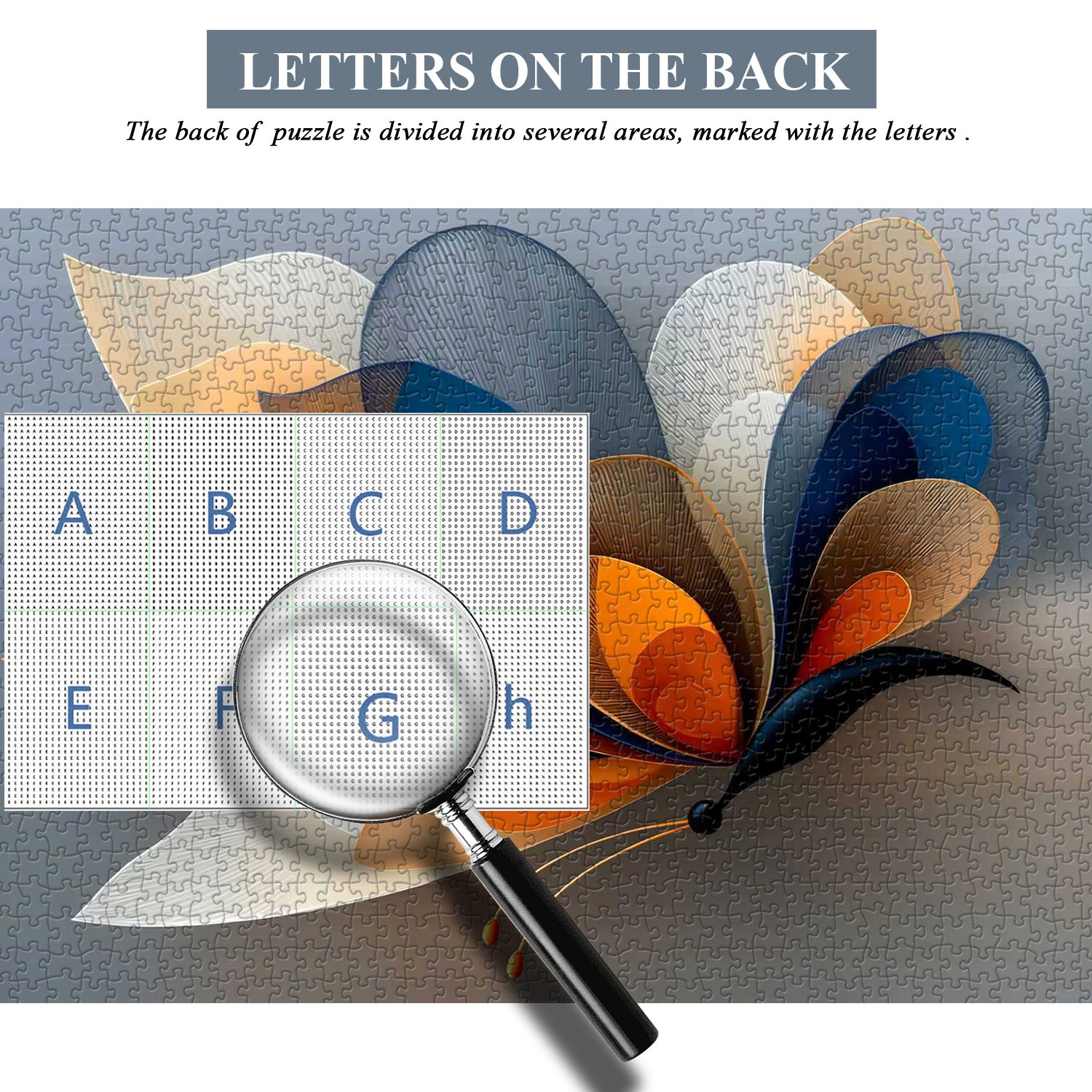 Abstraktes Schmetterlingspuzzle 1000 Teile