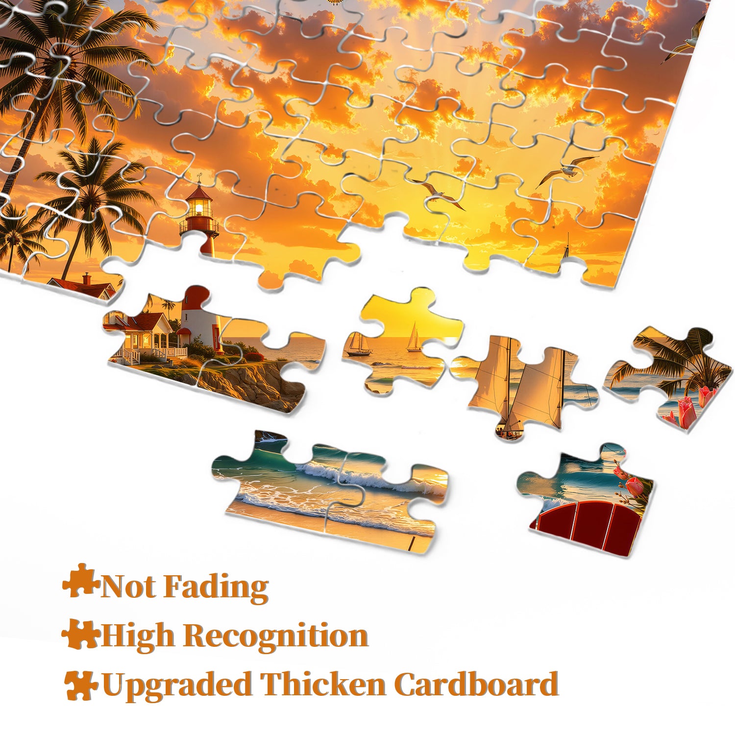 Coastal Lighthouse View Jigsaw Puzzle 1000 Pieces