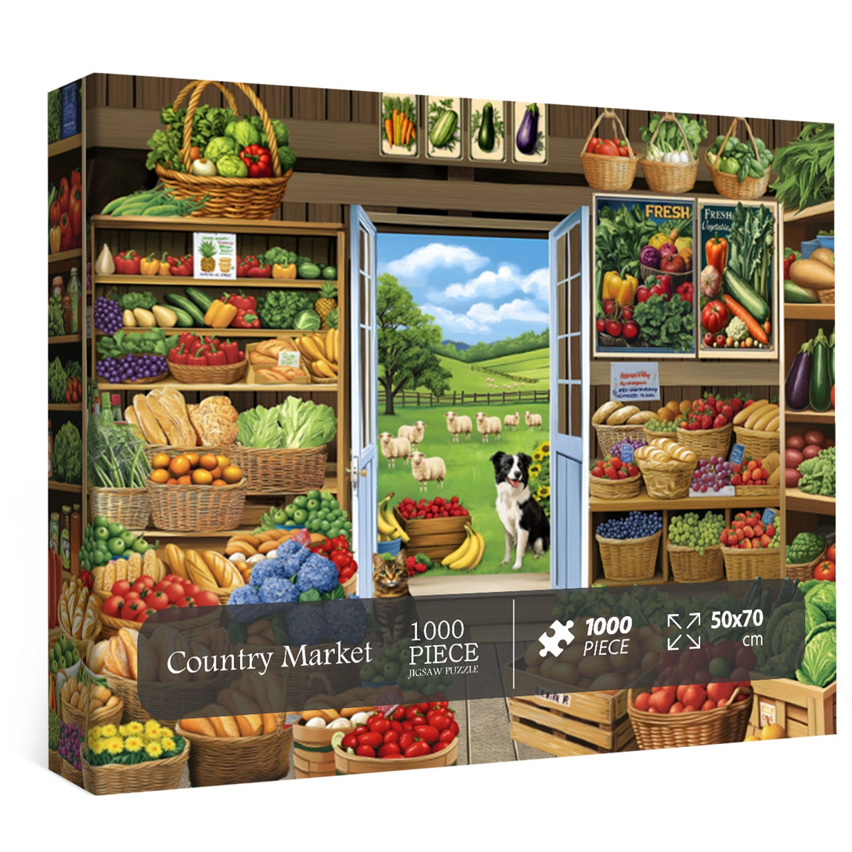 Country Market Jigsaw Puzzle 1000 Pieces