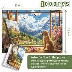 Colorful Painter's Paradise Jigsaw Puzzle 1000 Pieces