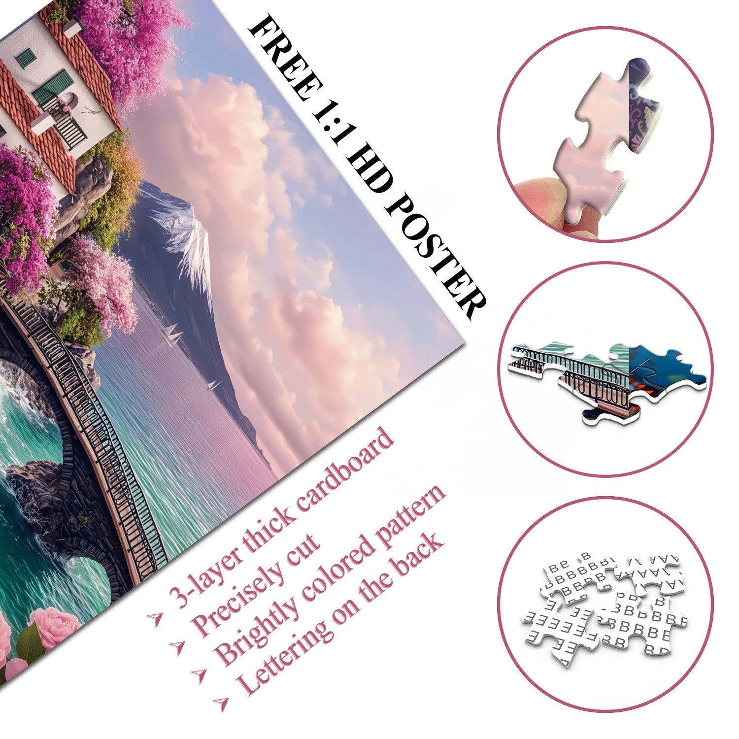 Crimson Coast Jigsaw Puzzle 1000 Pieces