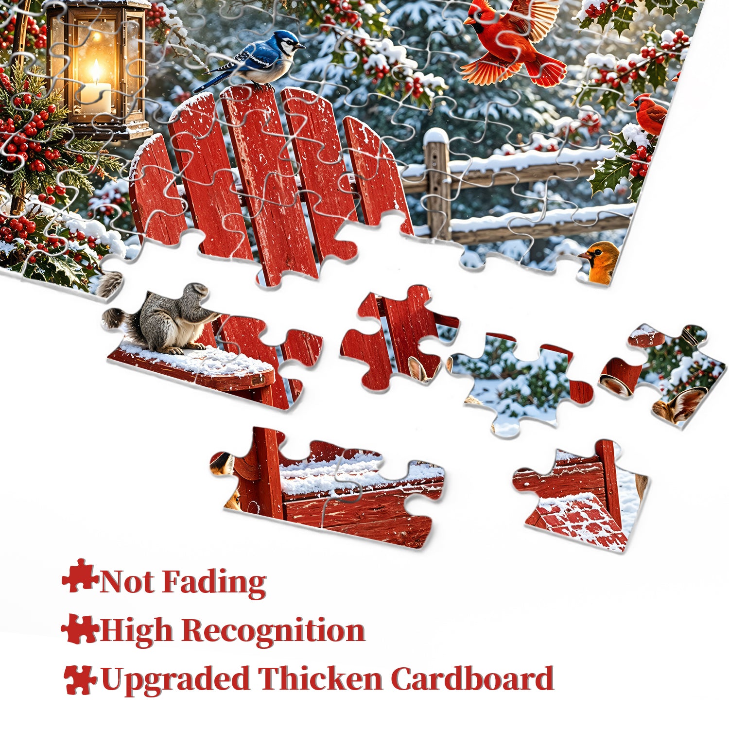 Snowy Forest Friends Puzzle 1000 Teile